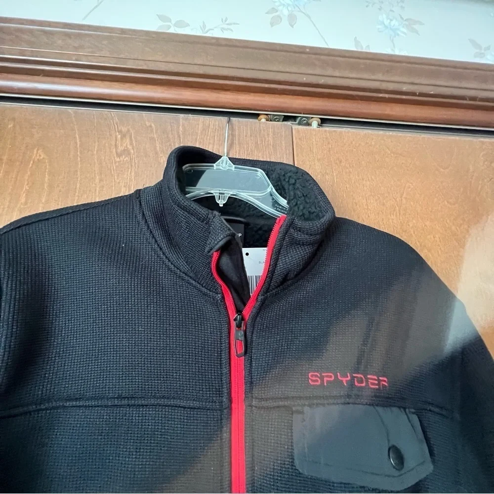 Spyder Set Zip Front Lined Fleece and Lightweight Pullover Hoody. NWT Sz Small